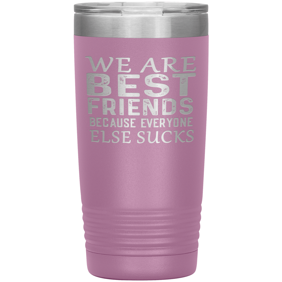 "WE ARE BEST FRIENDS BECAUSE EVERYONE ELSE SUCKS" Tumbler. Buy For Family & Friends. Save Shipping.