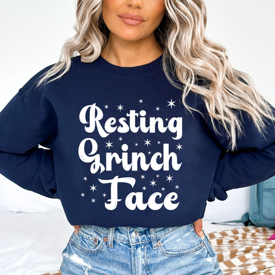 Resting Grinch Face - Sweatshirt & Hoodie