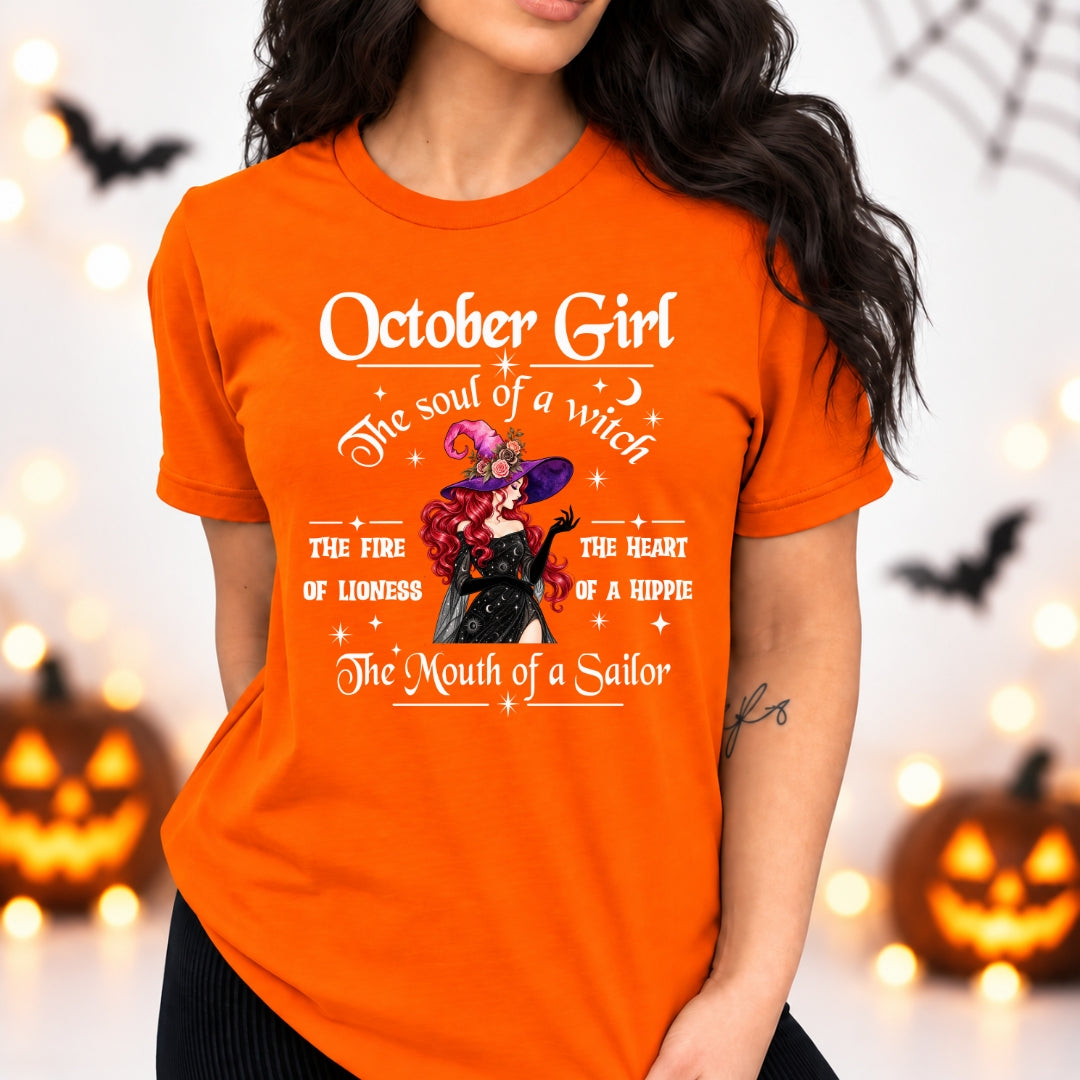 October Girl The Soul Of A Witch - Bella Canvas
