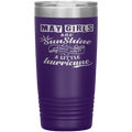 "May Girls are Sunshine Mixed With Little Hurricane"Tumbler. Buy For Family & Friends. Save Shipping.