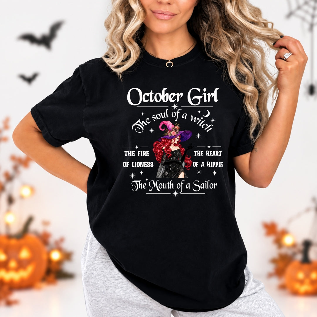 October Girl The Soul Of A Witch - Bella Canvas