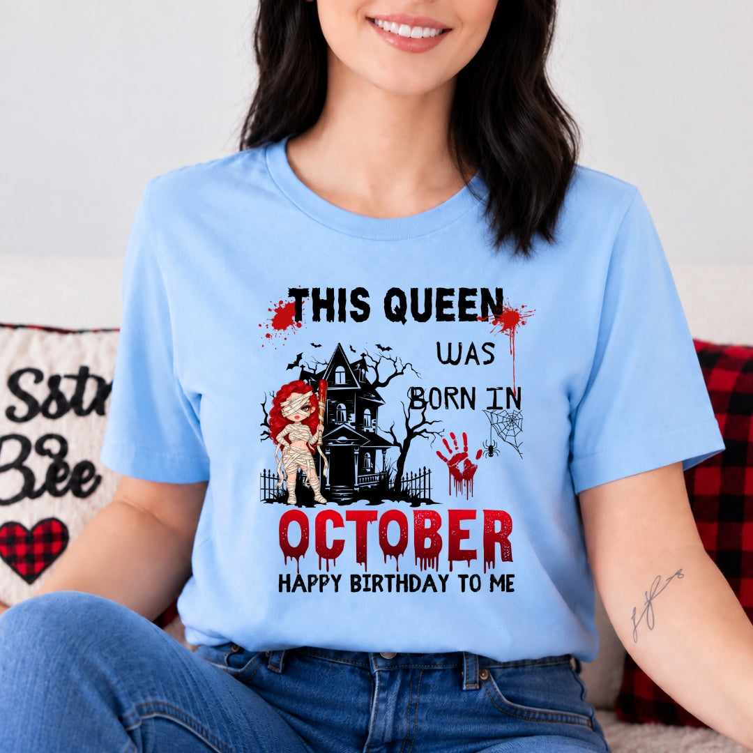 This Queen Was Born In October - Bella canvas
