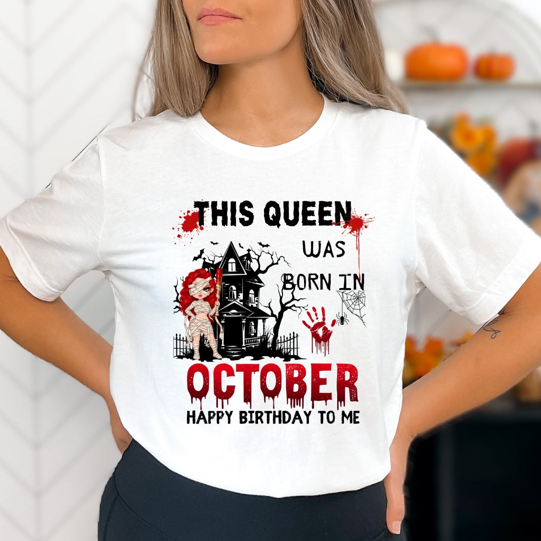 This Queen Was Born In October - Bella canvas