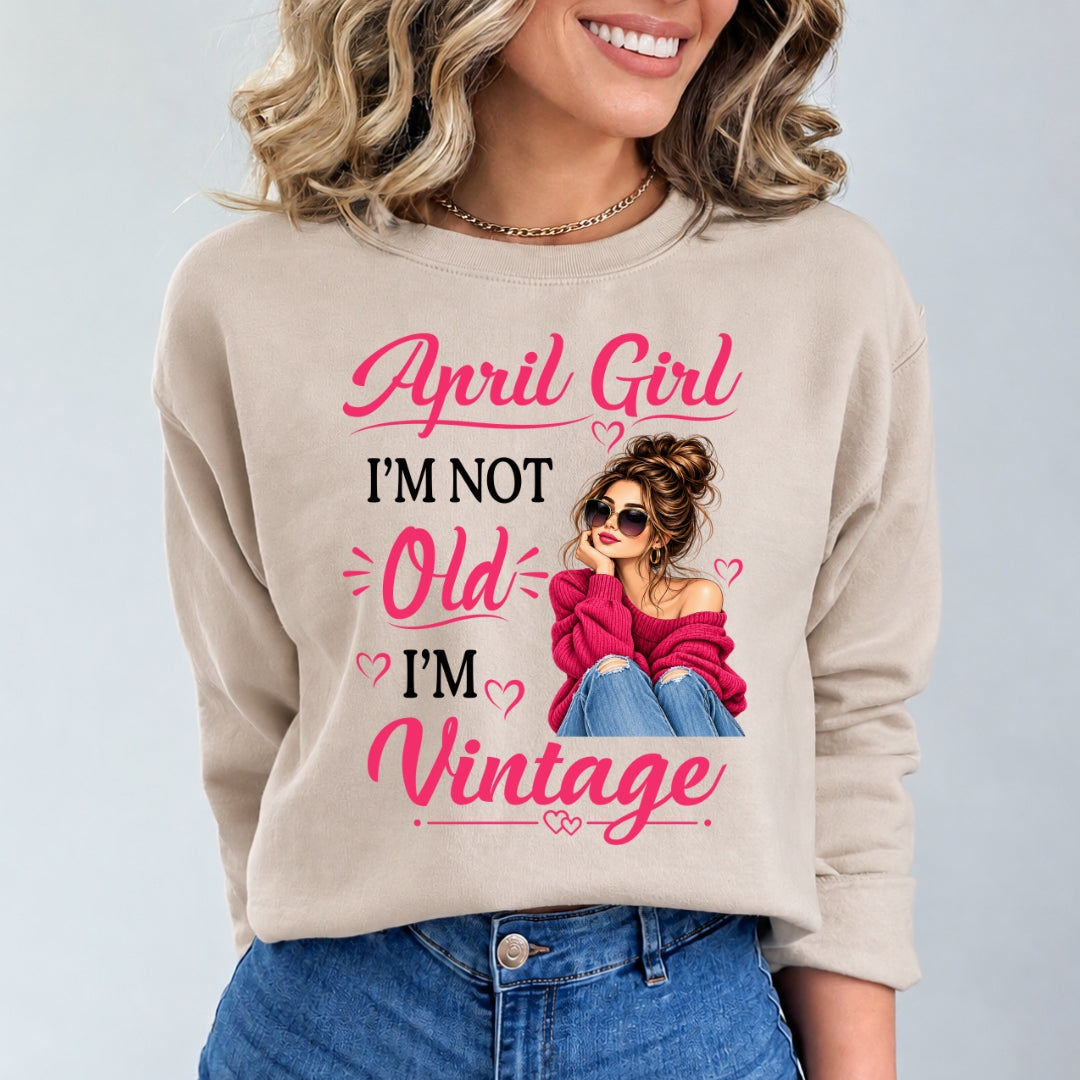 April Girl Vintage - Hoodie & Sweatshirt