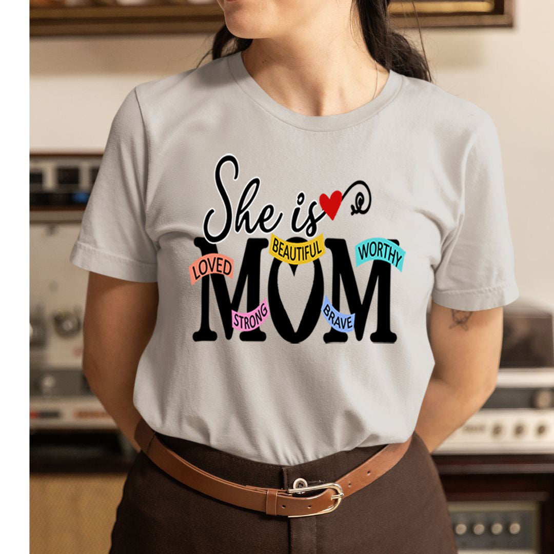 She Is Beautiful Strong Mom - Unisex T-Shirt