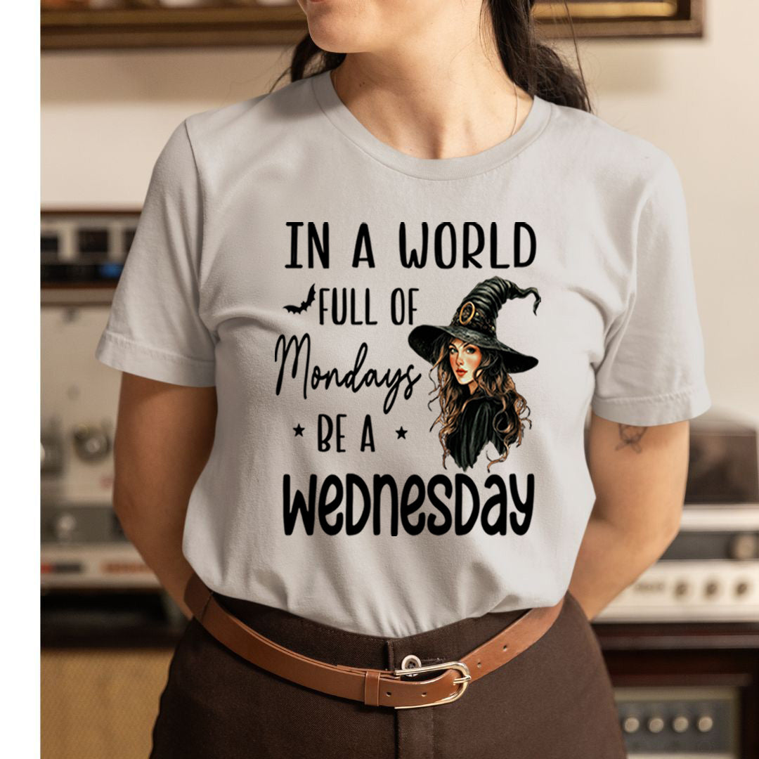 In a World full of Mondays be a Wednesday - Unisex T-Shirt