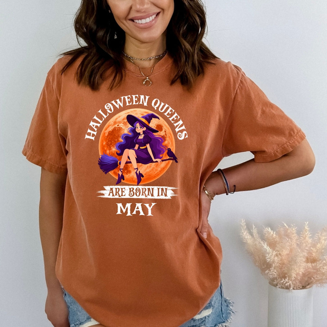 Halloween Queens Are Born In May - Bella Canvas