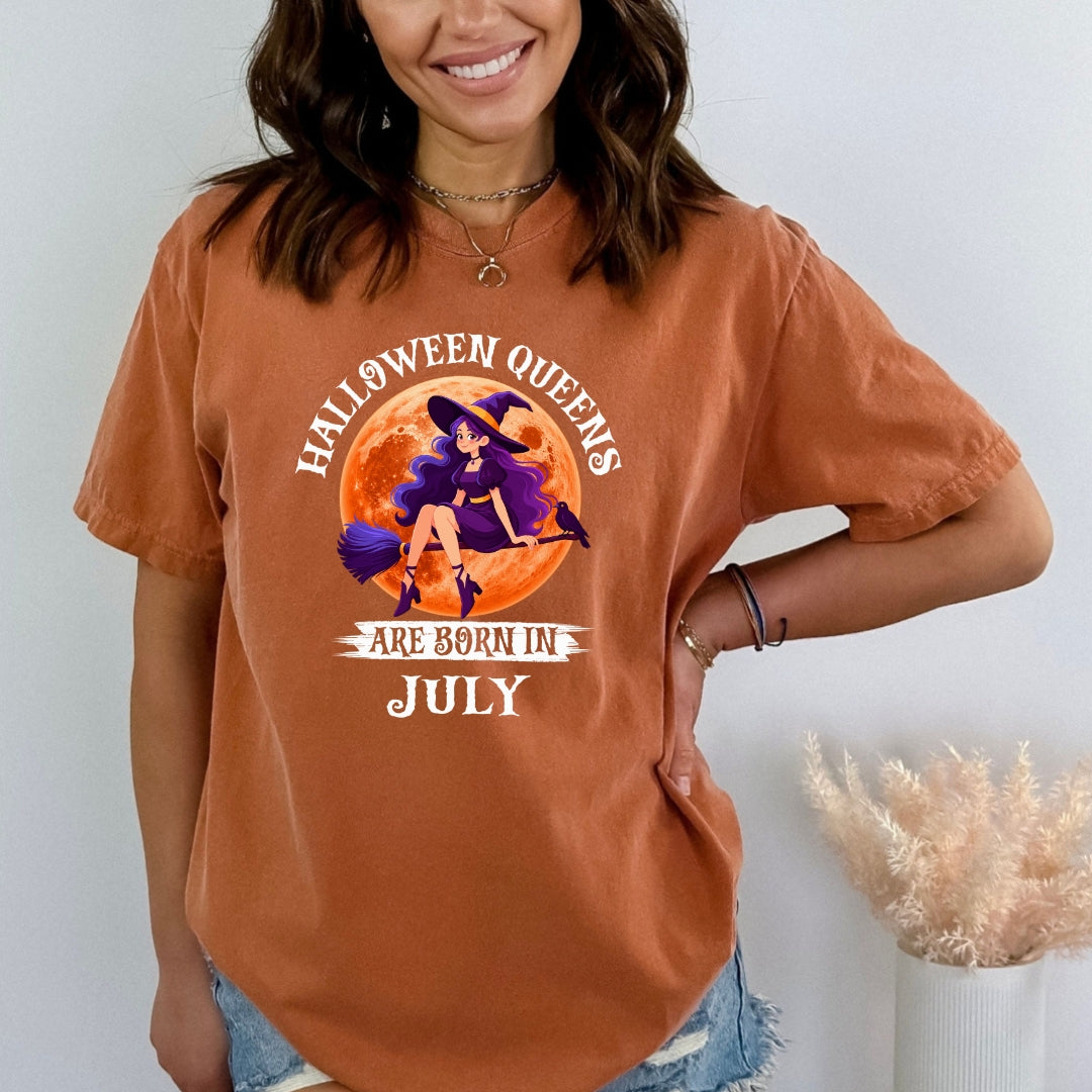 Halloween Queens Are Born In July - Bella Canvas