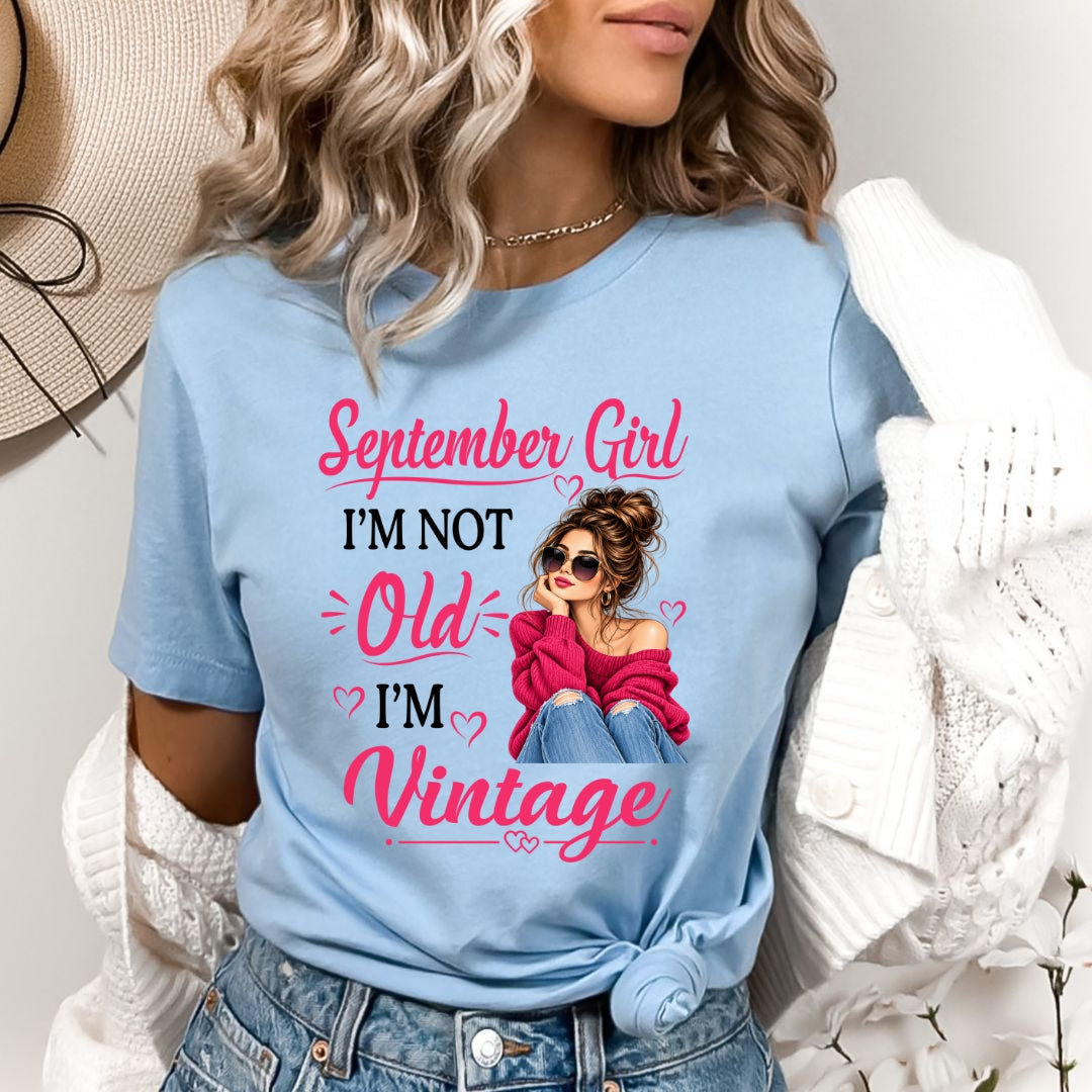 September Girl Vintage - Bella Canvas