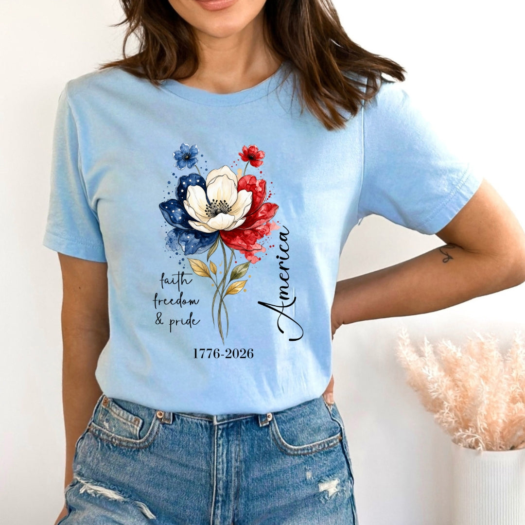 Faith Freedom & Pride America - Bella canvas