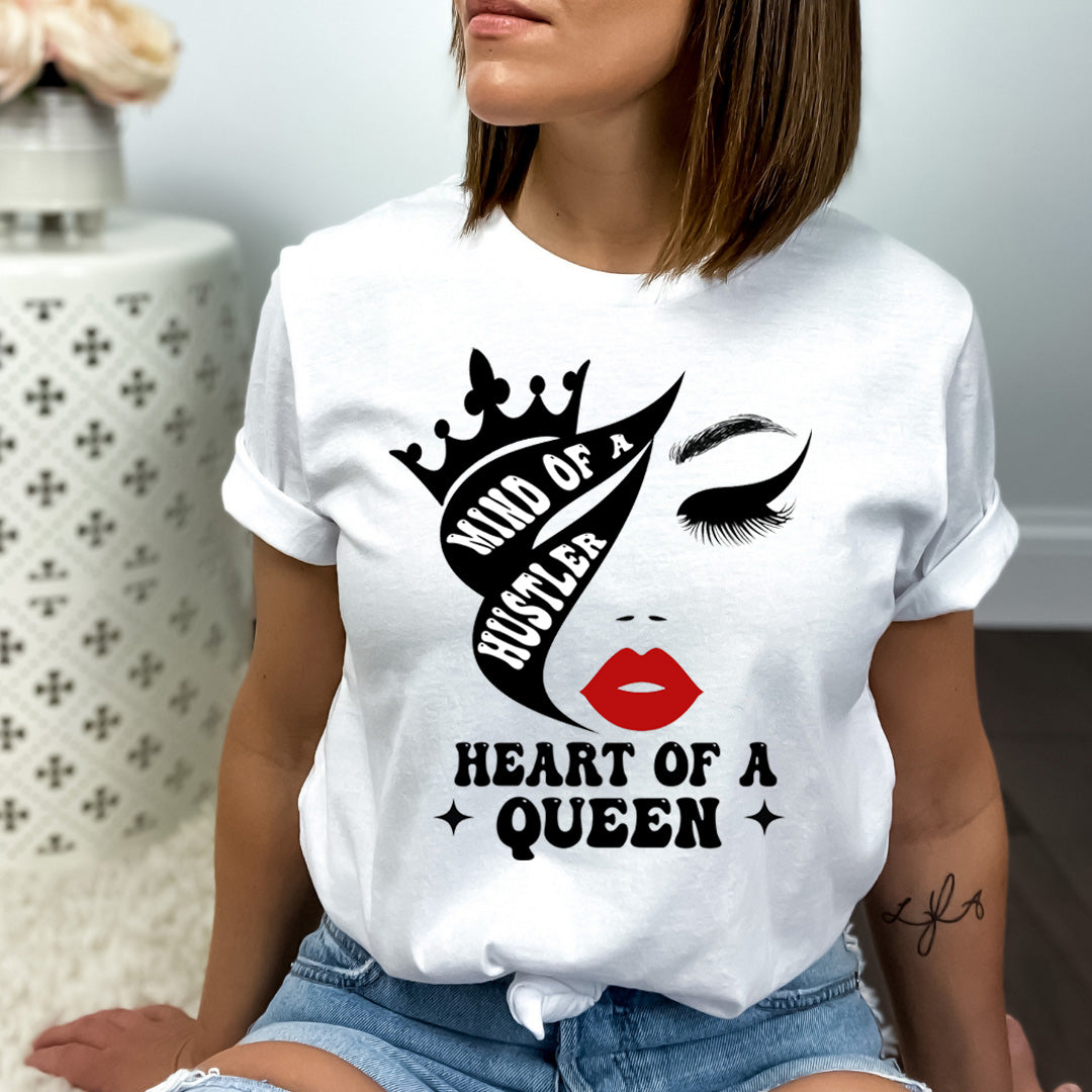 Mind Of Hustler Heart Of Queen - Bella canvas