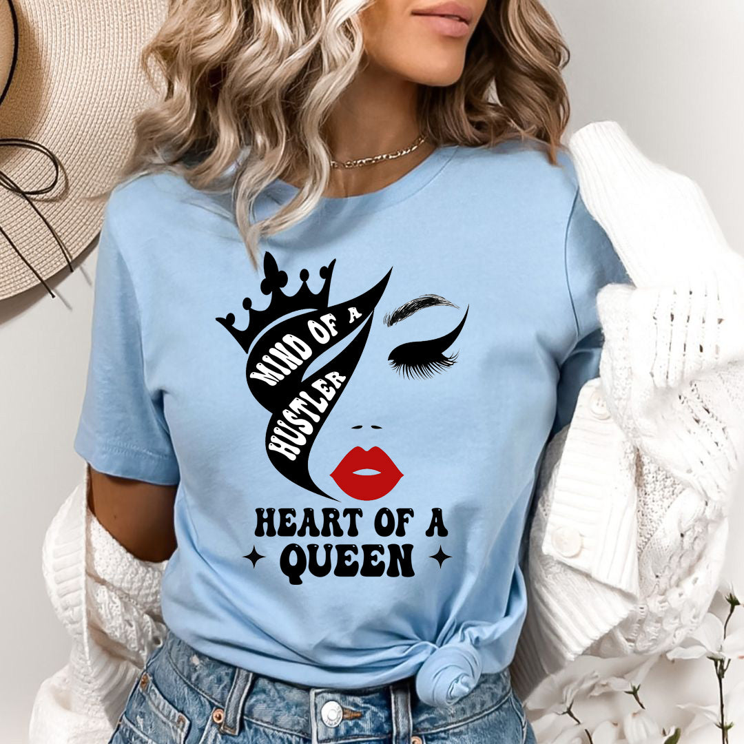 Mind Of Hustler Heart Of Queen - Bella canvas