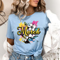 March With Colorful Flowers - Bella canvas