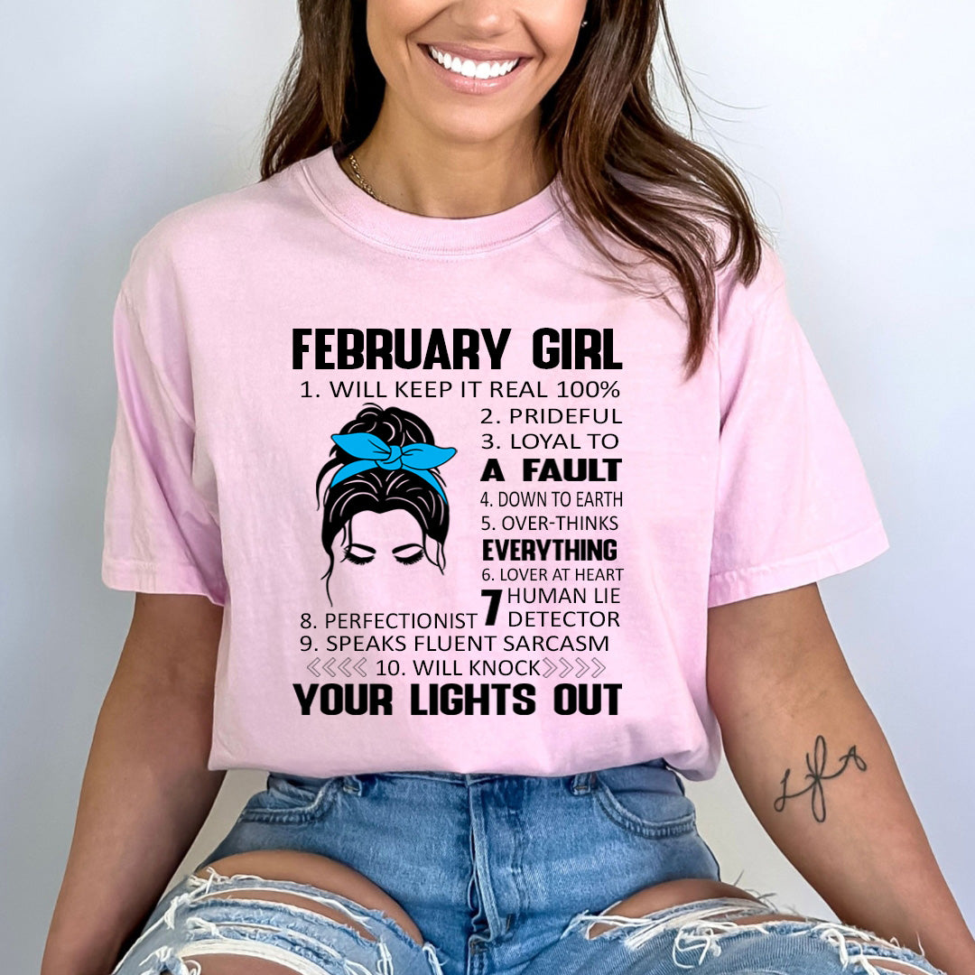 February Girl (Speaks Fluent Sarcasm) - Bella Canvas