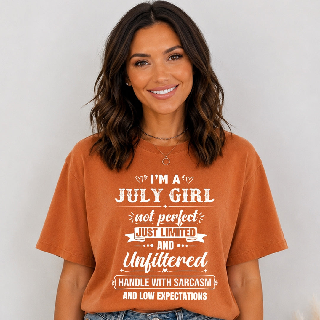 July Girl Not Perfect Just Limited - Bella Canvas
