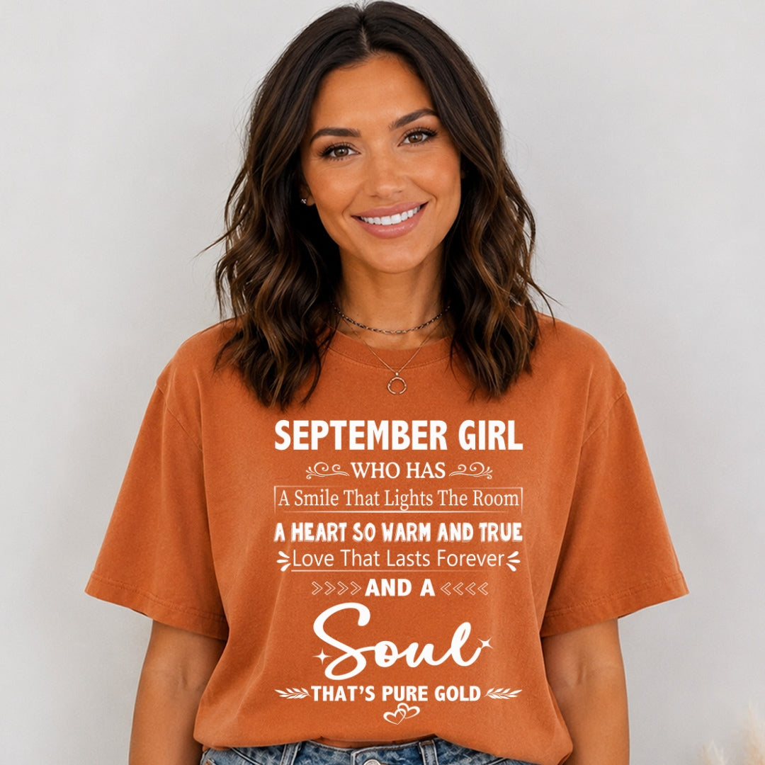 September Girl - A Soul That’s Pure Gold - Bella Canvas