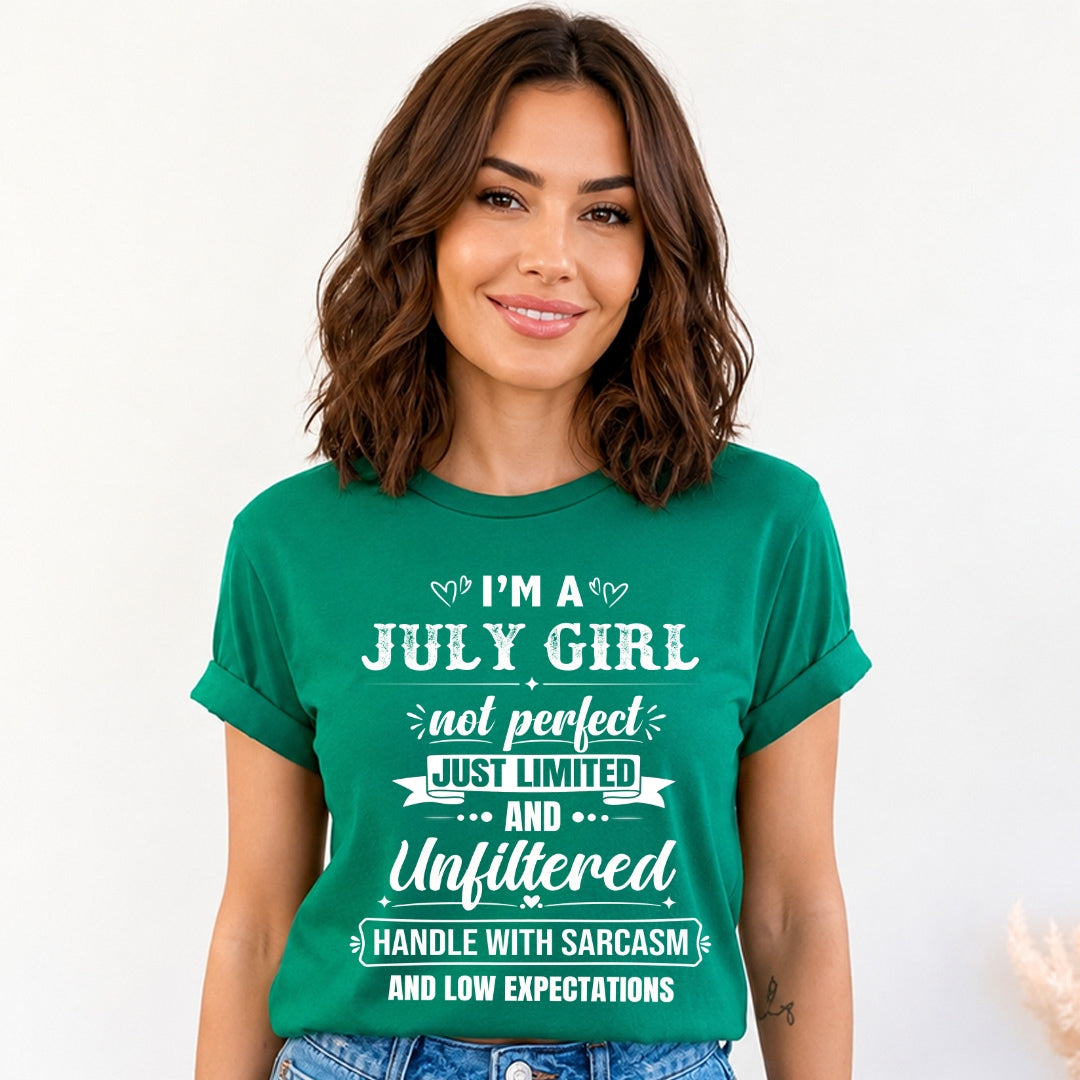 July Girl Not Perfect Just Limited - Bella Canvas
