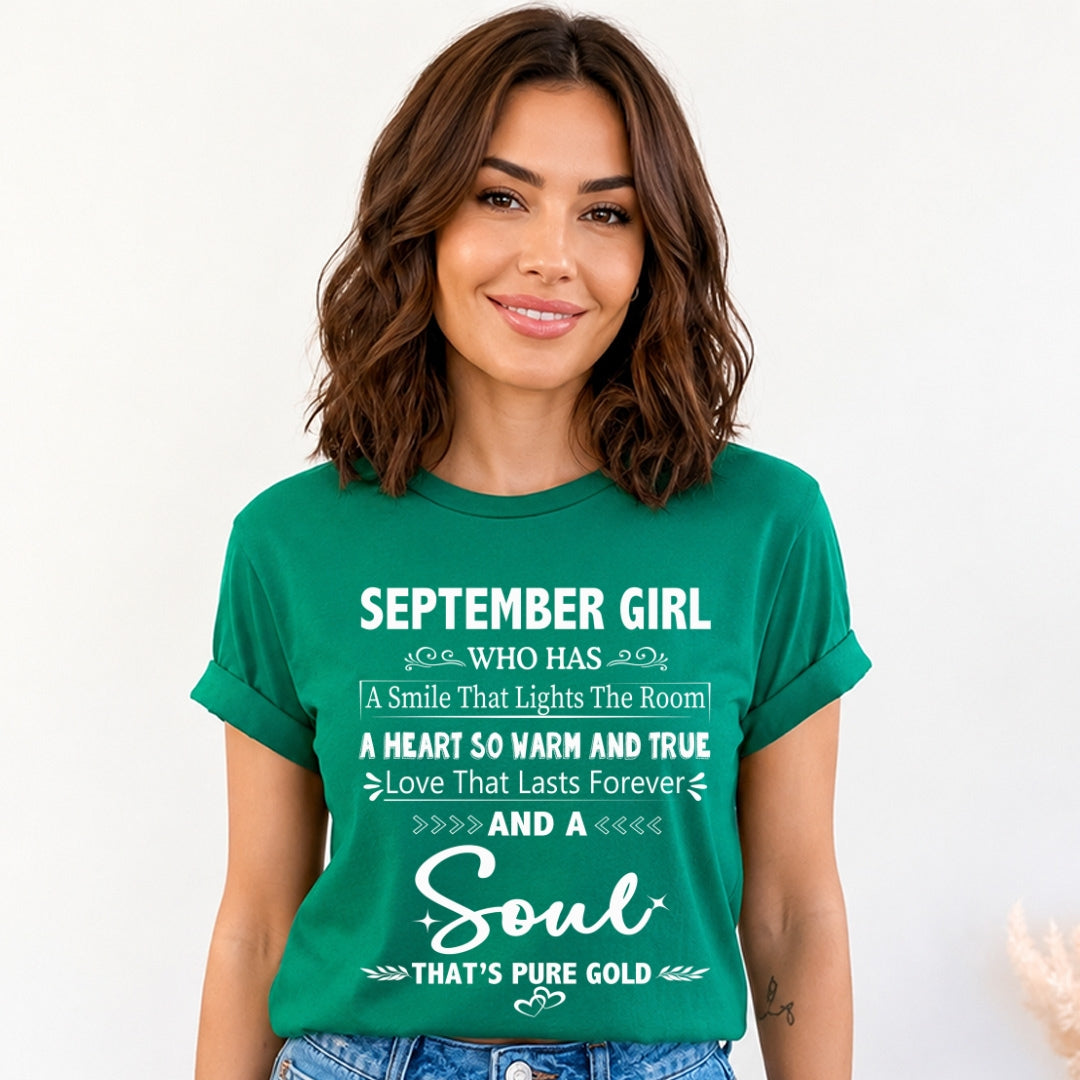 September Girl - A Soul That’s Pure Gold - Bella Canvas