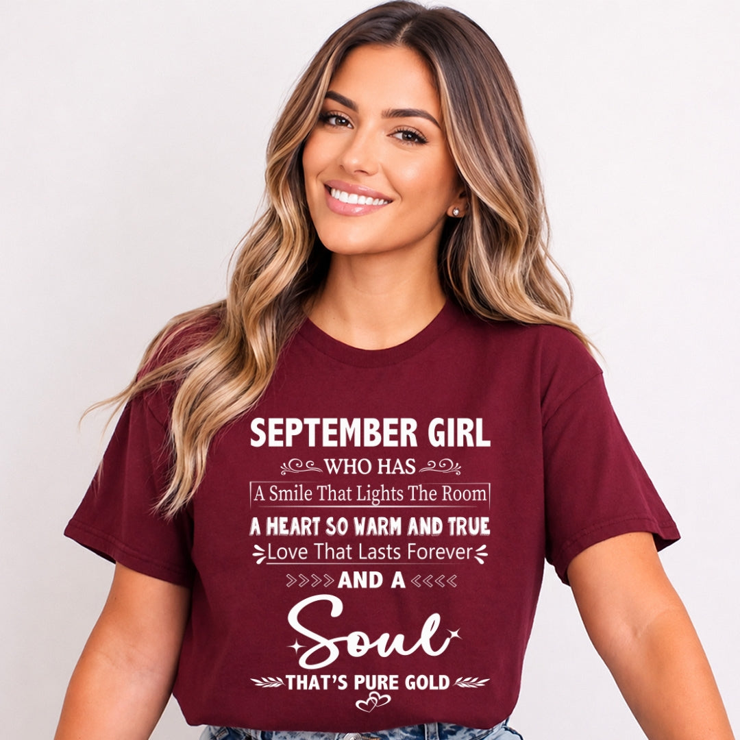 September Girl - A Soul That’s Pure Gold - Bella Canvas