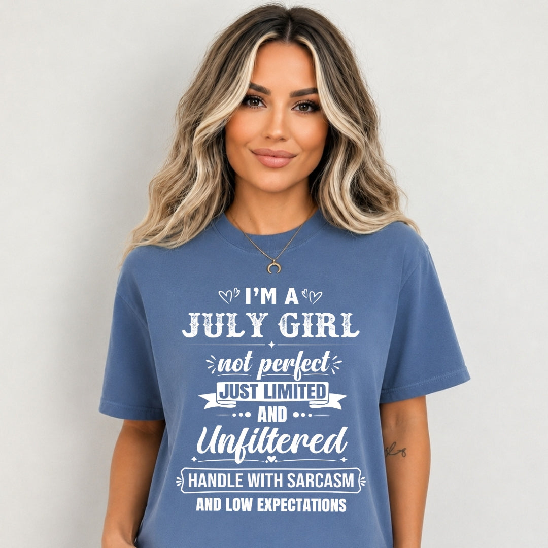 July Girl Not Perfect Just Limited - Bella Canvas