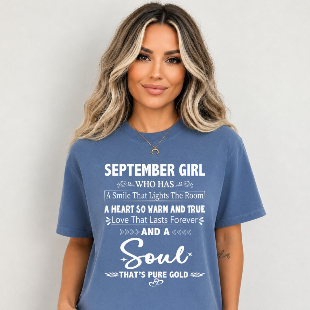 September Girl - A Soul That’s Pure Gold - Bella Canvas
