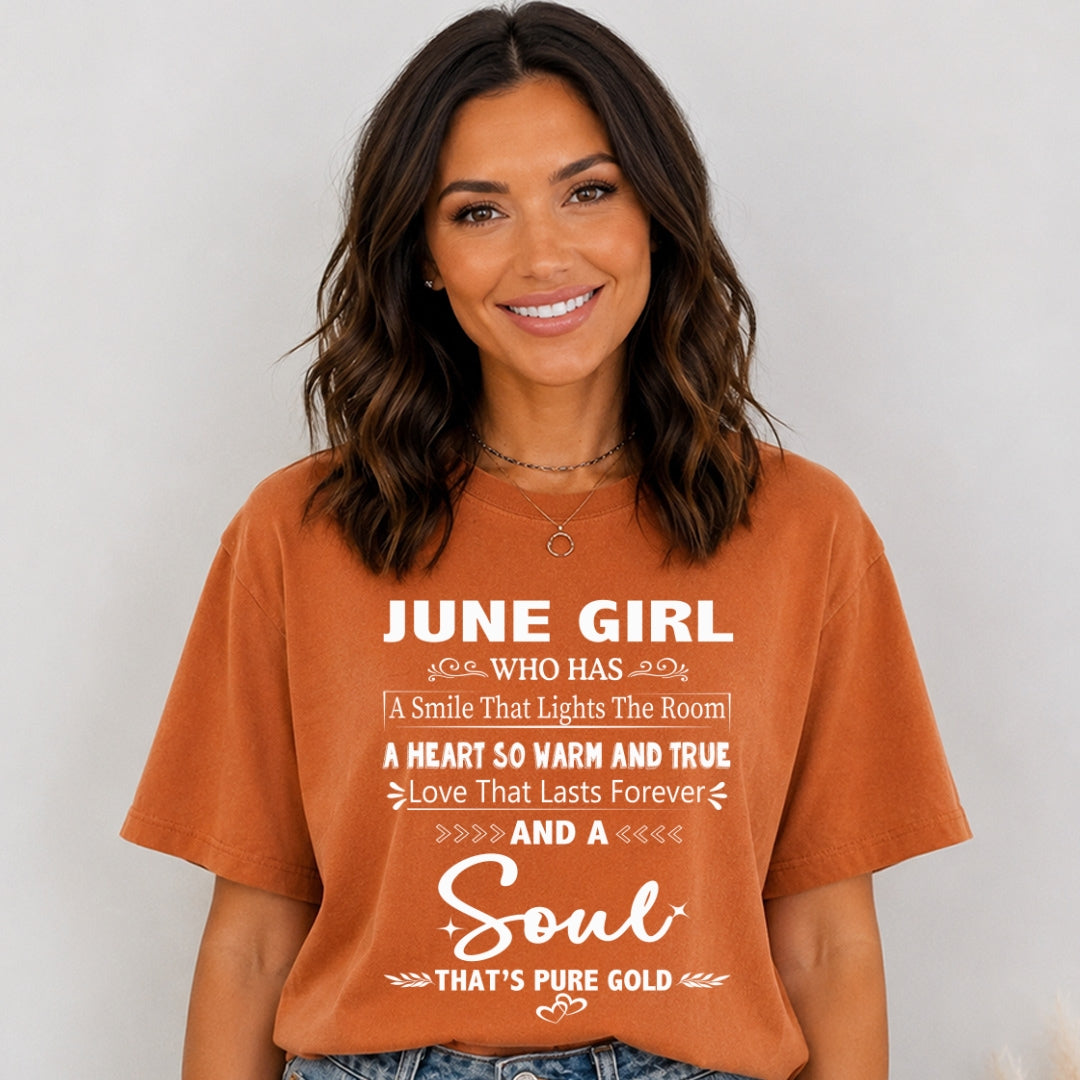 June Girl - A Soul That’s Pure Gold - Bella Canvas