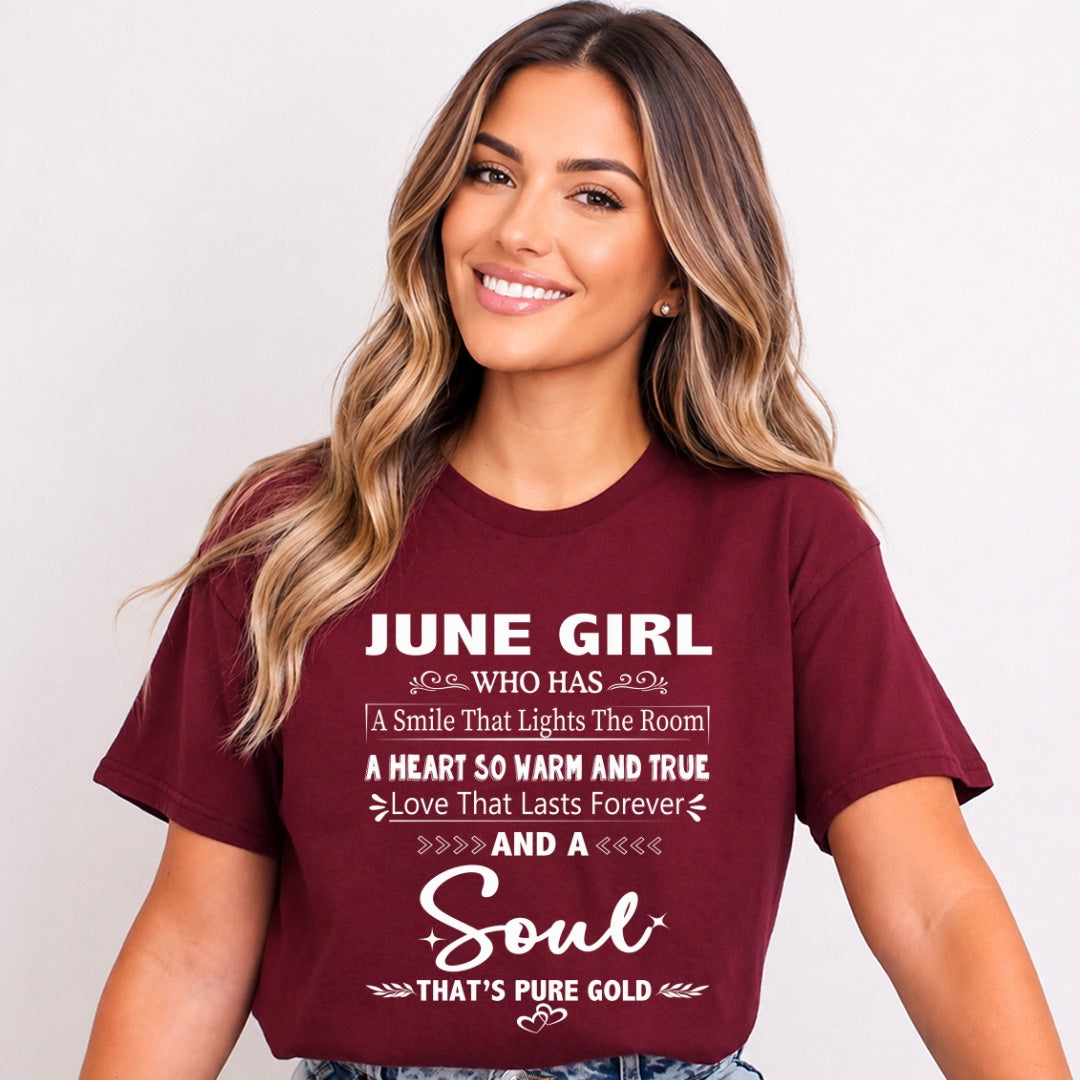 June Girl - A Soul That’s Pure Gold - Bella Canvas
