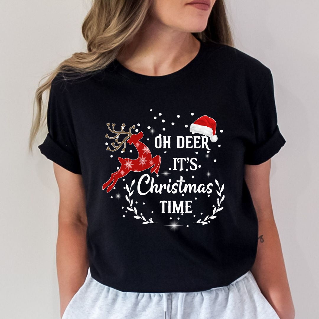 Oh Deer It's Christmas Time - Bella Canvas