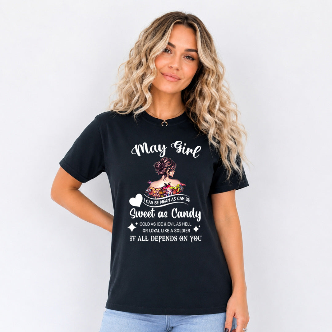 May Girl Sweet As Candy - Bella Canvas