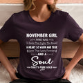 November Girl - A Soul That’s Pure Gold - Unisex T-Shirt
