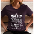 May Girl Who Has Heart That's Made Of Gold  - Unisex T-Shirt