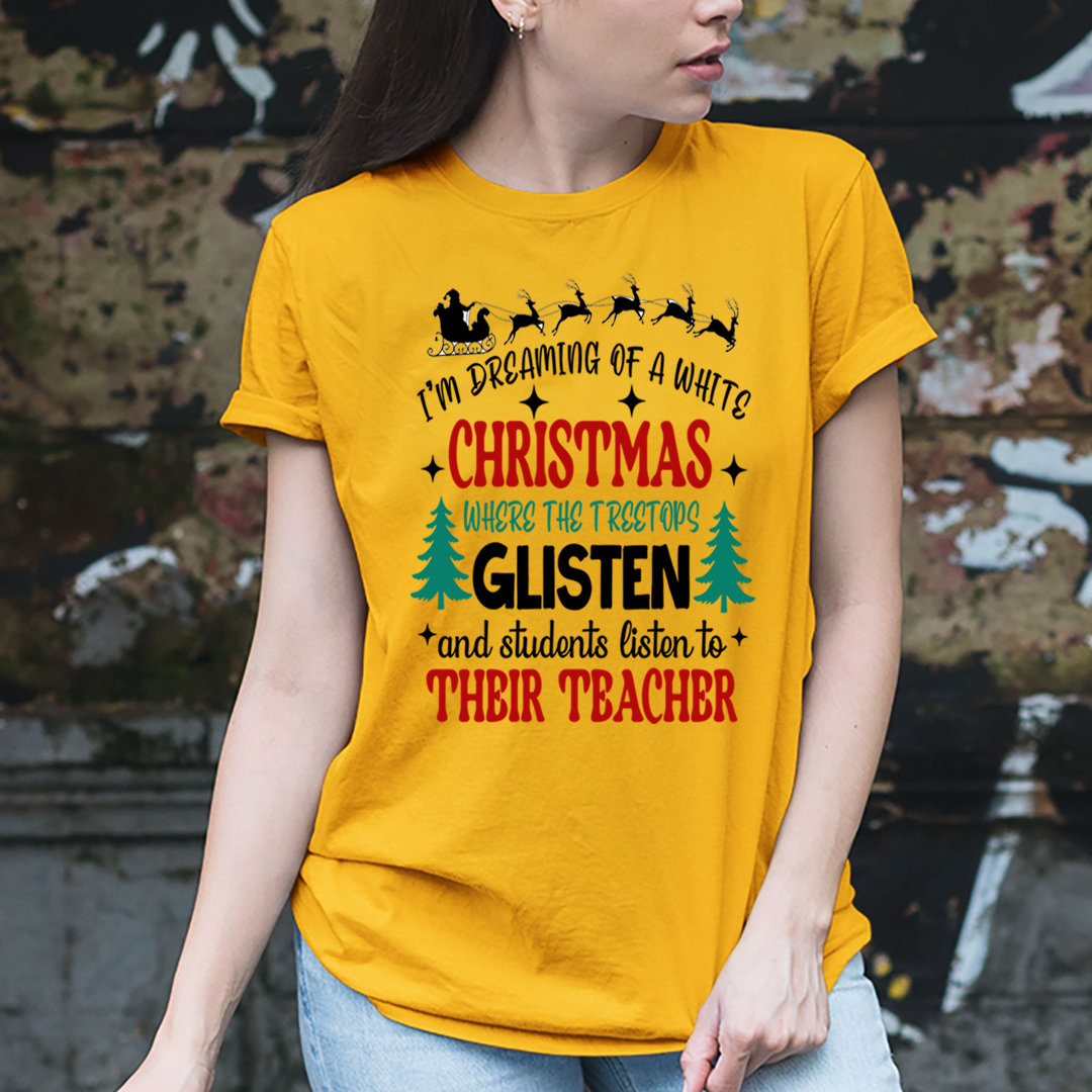 Christmas Where The Treetops Glisten - Unisex T-Shirt