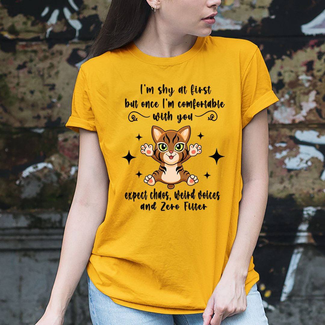 Shy At First but Once Comfortable Zero Filter - Unisex T-Shirt