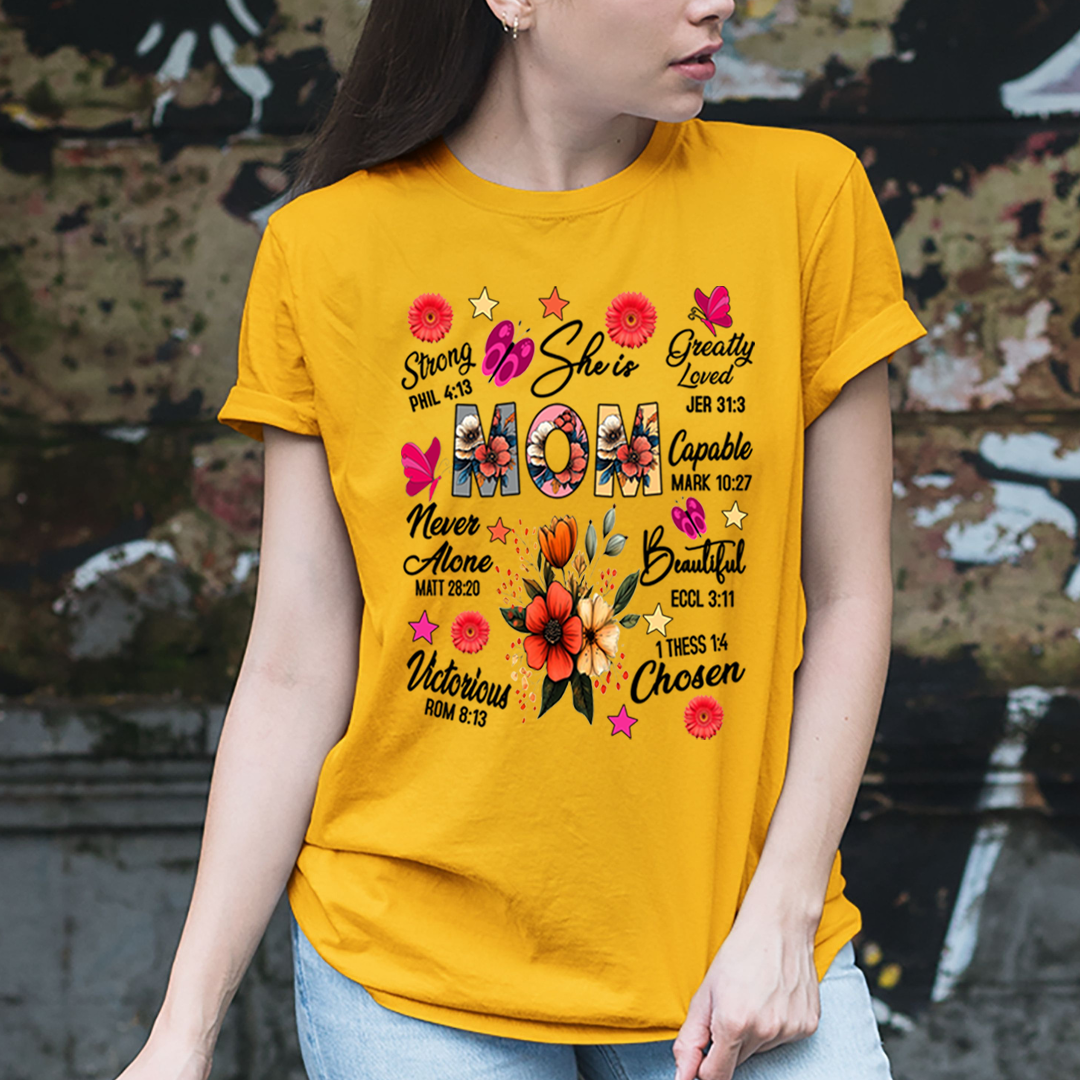 She is Mom Greatly Loved Capable Beautiful - Unisex T-Shirt