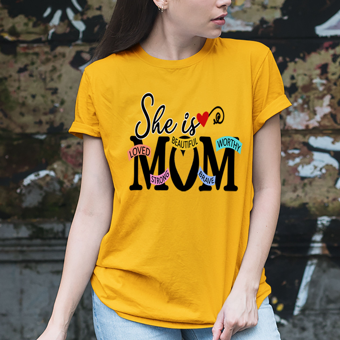She Is Beautiful Strong Mom - Unisex T-Shirt