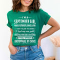 September Girl Unstoppable By Choice - Bella Canvas