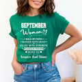 September Women Born To Inspire And Shine - Bella Canvas