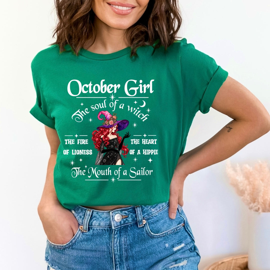 October Girl The Soul Of A Witch - Bella Canvas