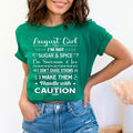 August Girl Handle With Caution - Bella Canvas