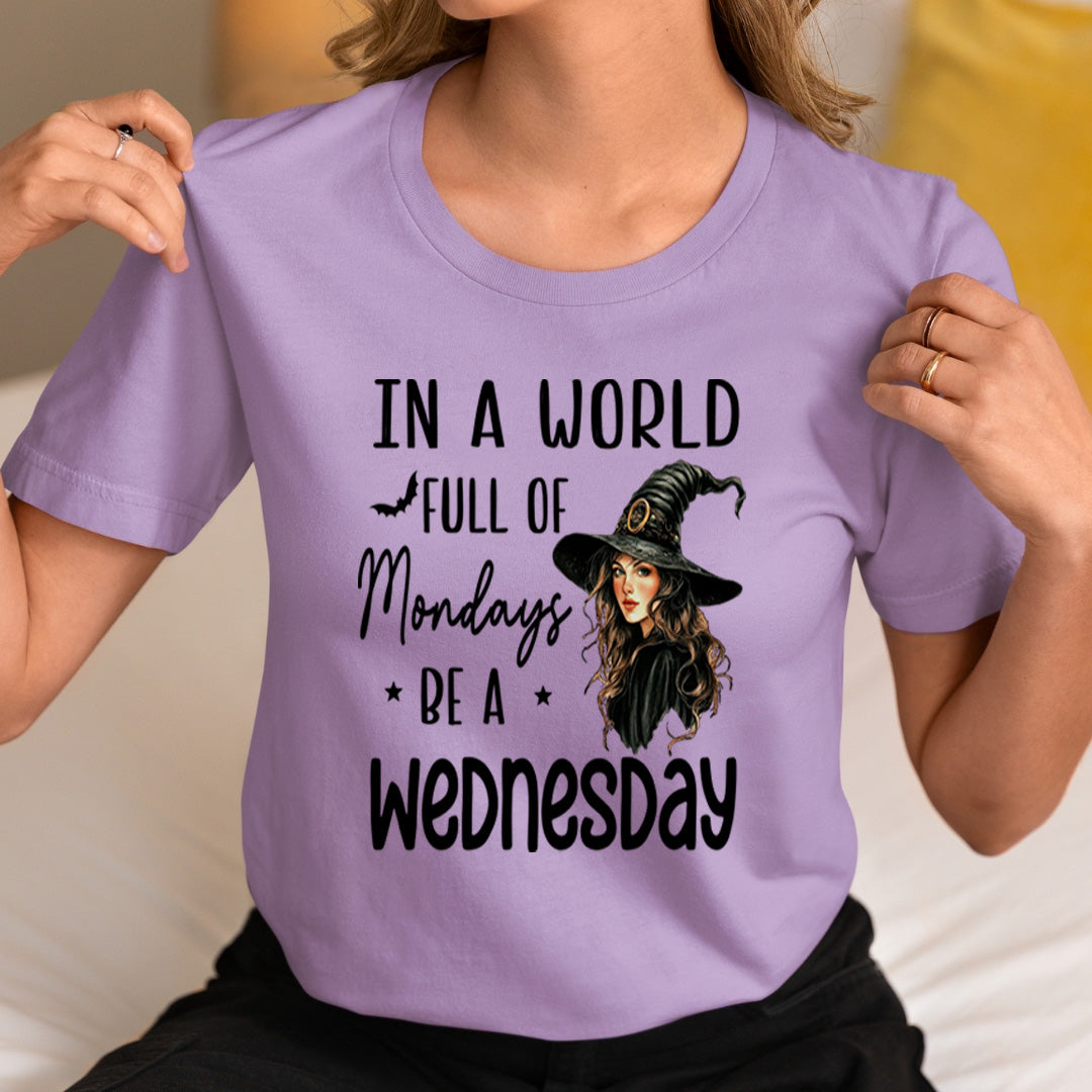 In a World full of Mondays be a Wednesday - Unisex T-Shirt