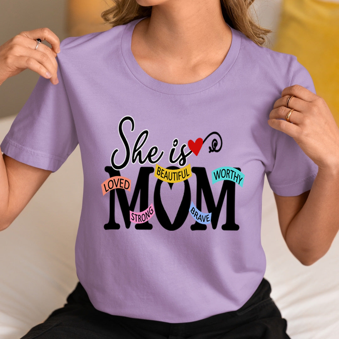 She Is Beautiful Strong Mom - Unisex T-Shirt
