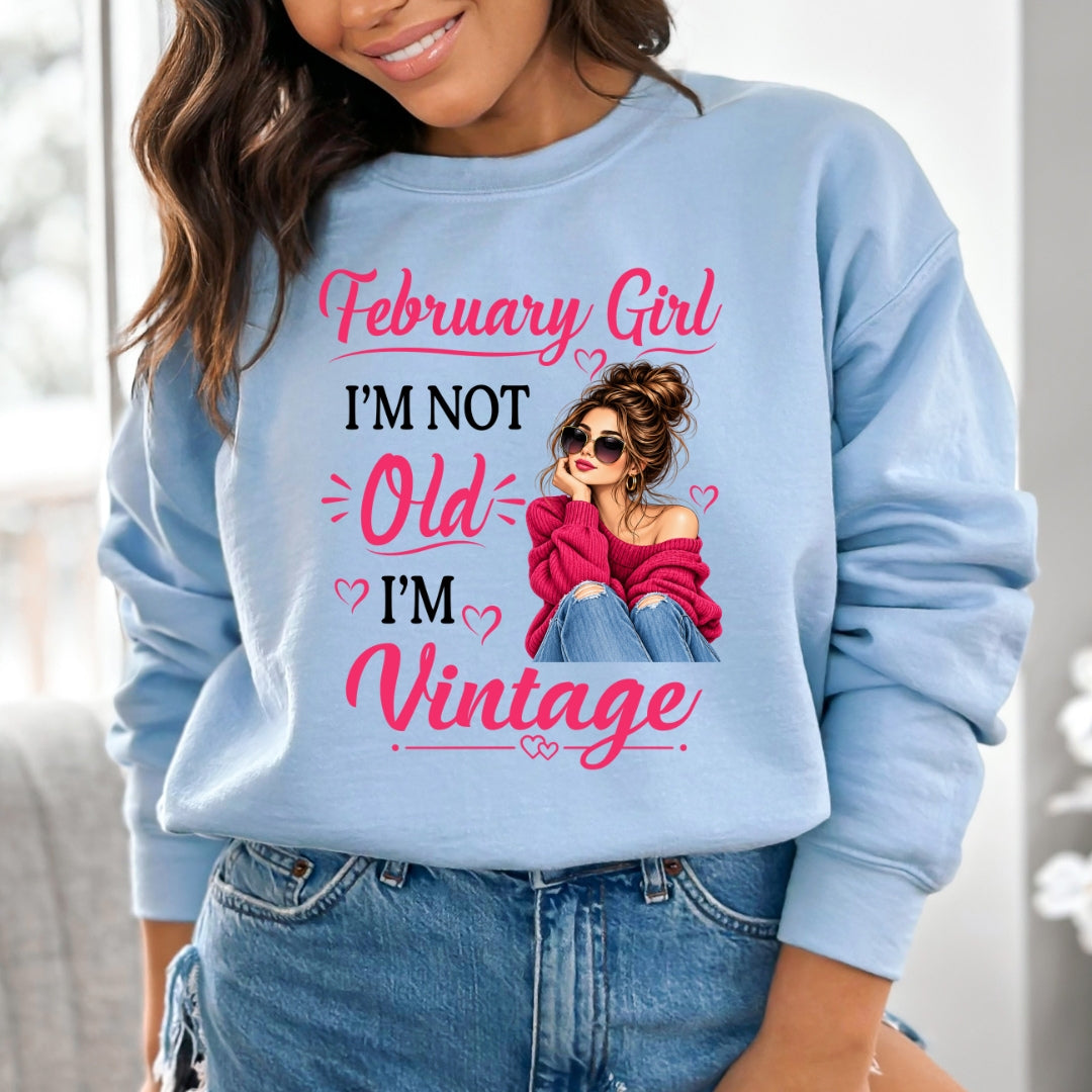 February Girl Vintage - Hoodie & Sweatshirt
