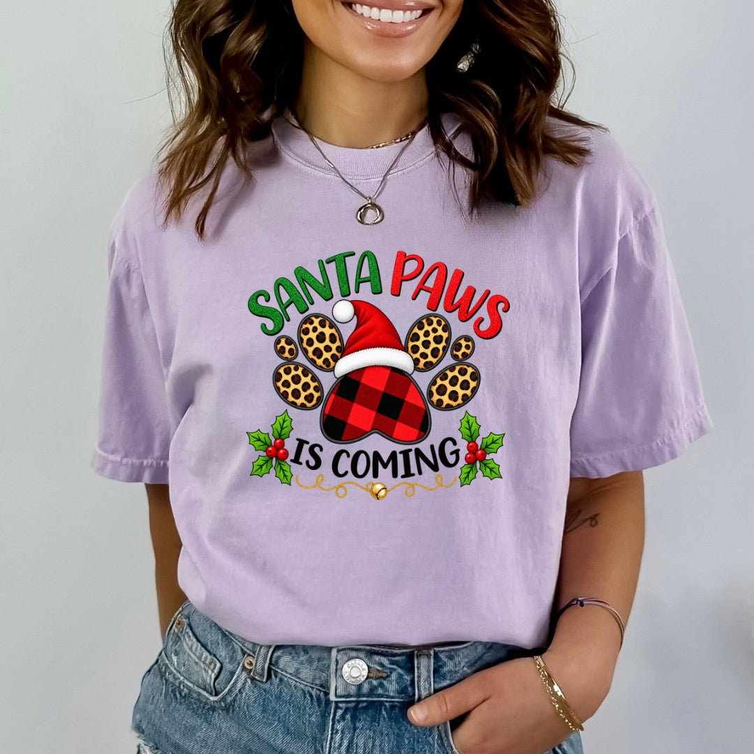 Santa Paws Is Coming - Bella canvas