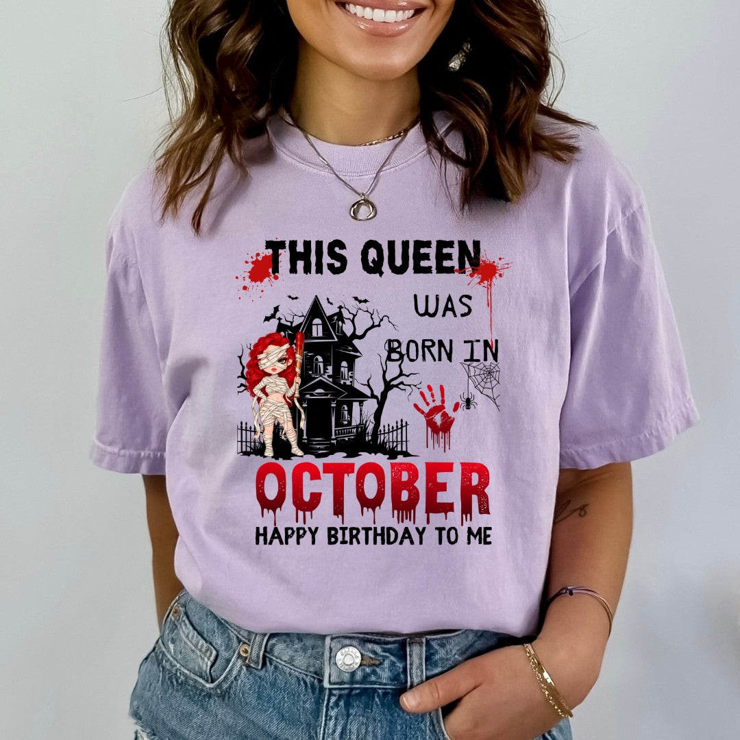 This Queen Was Born In October - Bella canvas