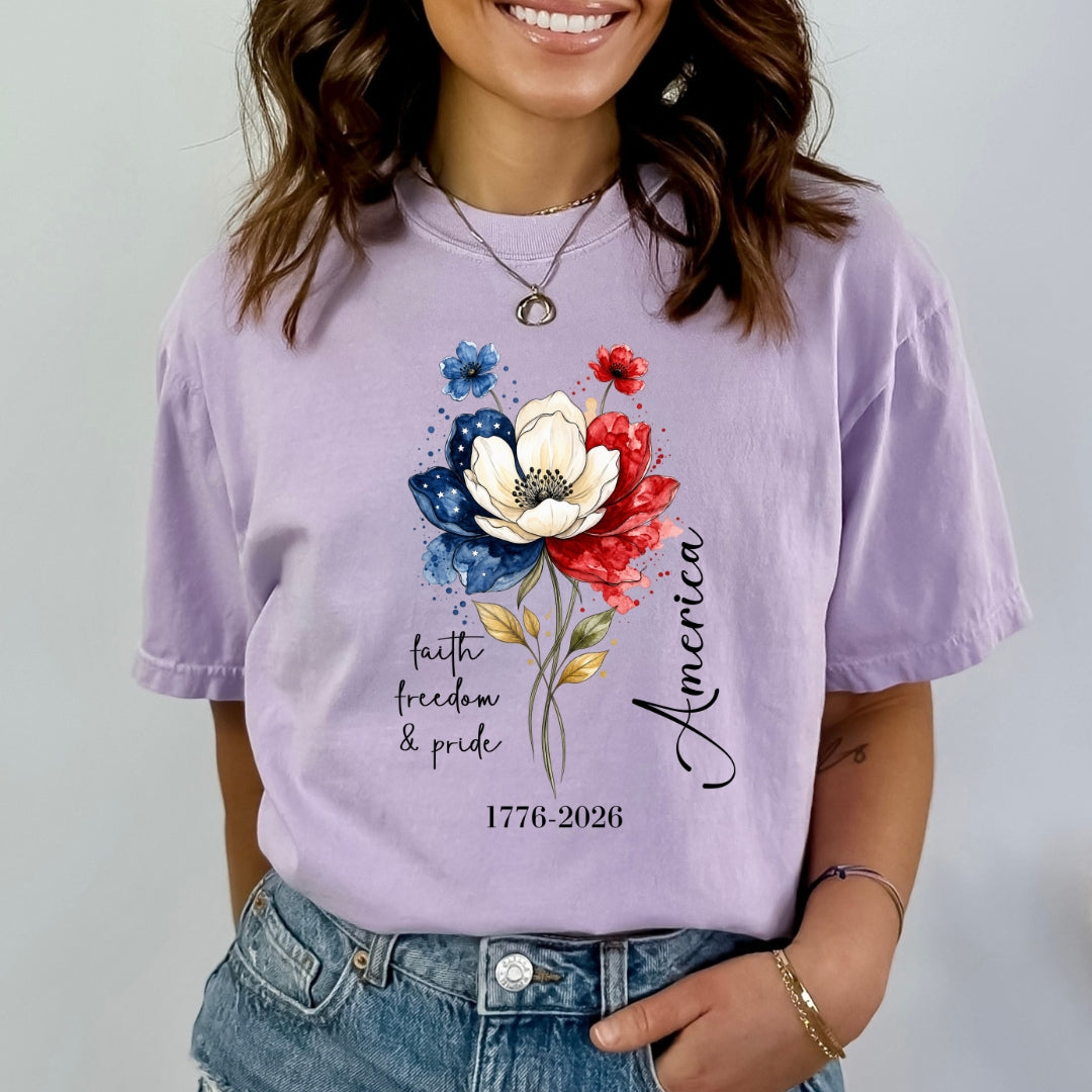 Faith Freedom & Pride America - Bella canvas