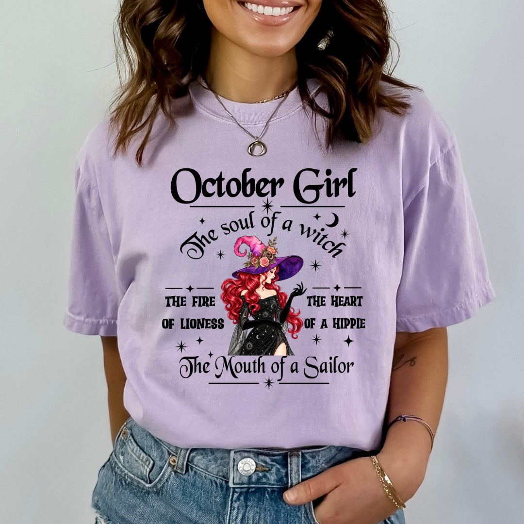 October Girl The Soul Of A Witch - Bella Canvas