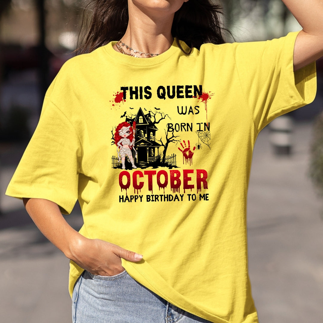 This Queen Was Born In October - Bella canvas