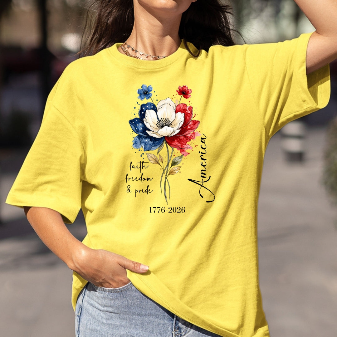 Faith Freedom & Pride America - Bella canvas