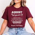 August Women Born To Inspire And Shine - Bella Canvas