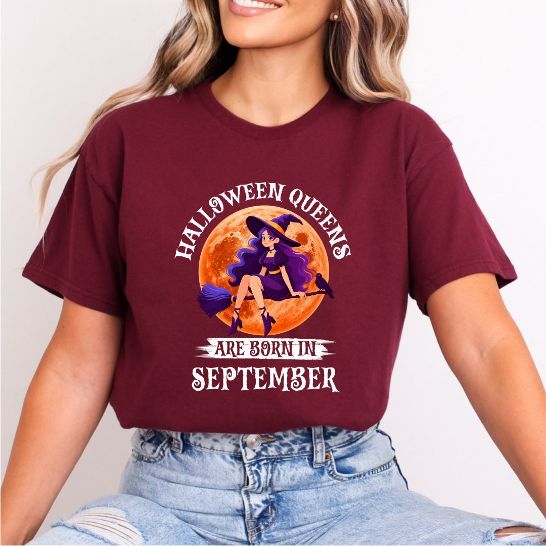 Halloween Queens Are Born In September- Bella Canvas